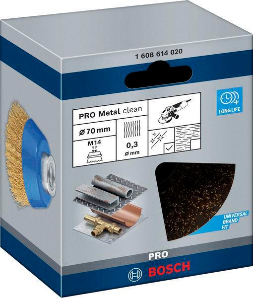 8000346359 - Detailbild4_Topfbürste PRO Metal D70mm Draht-St0,3mm Messing gewellter Draht M14 BOSCH