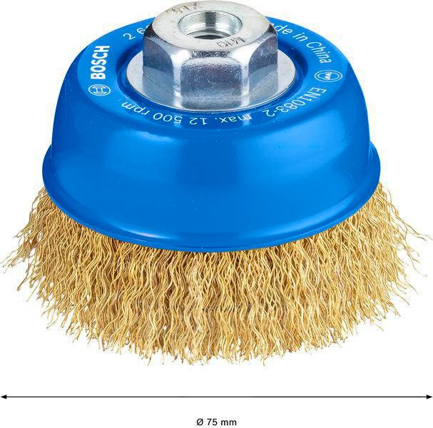 8000346360 - Detailbild_Topfbürste PRO Multi Material clean D.75mm Draht-St0,3mm Messing gewellter Draht
