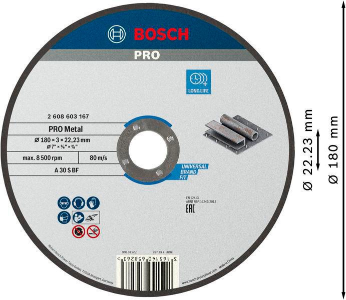 8000346496 - Detailbild3_Trennscheibe PRO Metal A 30 S BF D.180mm gerade Dicke 3mm BOSCH
