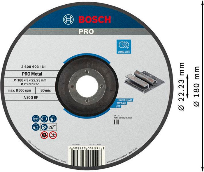 8000346509 - Detailbild5_Trennscheibe PRO Metal A 30 S BF D.180mm gekröpft Dicke 3mm BOSCH
