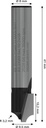 8000346559 - Detailbild5_Viertelstabfräser Arbeits-L.10,2mm D.9,5mm L.41mm Schaft 8mm Radius 3,2mm BOSCH
