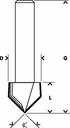 8000346605 - Detailbild2_V-Nutfräser Expert for Wood Arbeits-L.19mm D.31,8mm L.51mm Schaft 8mm BOSCH