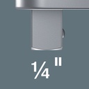 8000377447 - Detailbild2_Einsteckwerkzeug 7773 A 1/4 Zoll 9x12mm CV-Stahl WERA