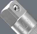 8000378385 - Detailbild_Verbindungsteil 870/1 Außensechskant/-vierkant1/4Zoll L.25mm CV-Mo stahlgrau
