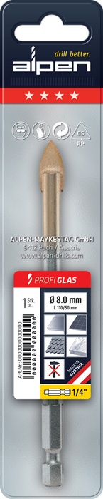 8000449641 - Detailbild2_Glasbohrer D.4mm kugelgestrahlt ALPEN