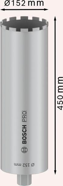 8000461595 - Detailbild5_Diamantbohrkrone PRO Arbeits-L.450mm D.152mm 12Segmente BOSCH
