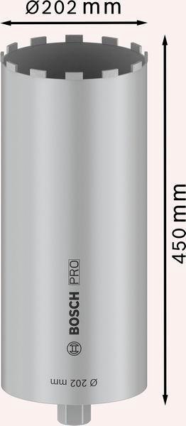 8000461596 - Detailbild5_Diamantbohrkrone PRO Arbeits-L.450mm D.200mm 12Segmente BOSCH