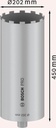 8000461596 - Detailbild5_Diamantbohrkrone PRO Arbeits-L.450mm D.200mm 12Segmente BOSCH