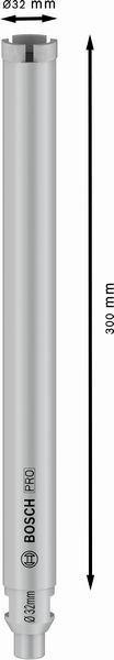 8000461597 - Detailbild4_Diamantbohrkrone PRO Arbeits-L.300mm D.32mm 3Segmente BOSCH