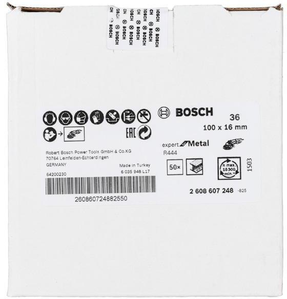 8000461620 - Detailbild2_Fiberschleifscheibe R444 Expert for Metal Scheiben-D.100mm Bohrung16mm K36 BOSCH
