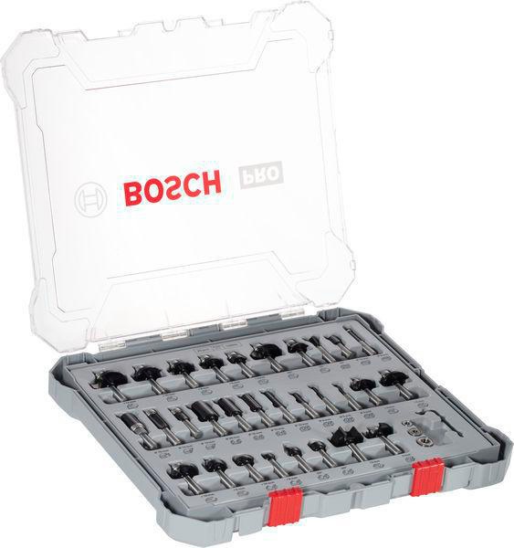8000461630 - Detailbild3_Freihandfräser-Set 30tlg. Arbeits-L.15mm D.4mm L.50mm Nutfräser Schaft 8mm BOSCH