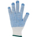 4000371238 - Detailbild_Handschuhe Gr.9/10 weiß/blau EN 388 PSA II Polyester/Baumwolle AT
