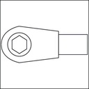 8000463095 - Detailbild_Einsteckumschaltknarre 6408 9x12mm 1/4 " Spezialstahl HAZET