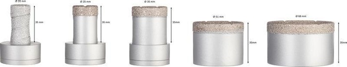 8000500141 - Detailbild2_Diamanttrockenbohrer-Set PRO Ceramic dry 5tlg.D.20-68mm X-LOCK BOSCH