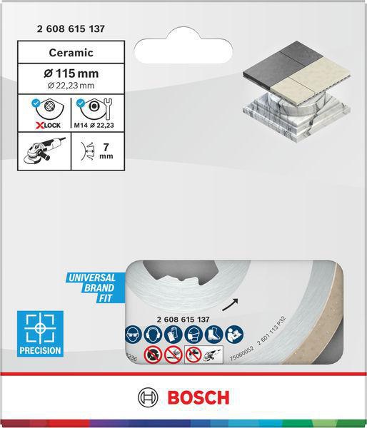 8000500148 - Detailbild_Diamanttrennscheibe X-LOCK Standard for Ceramic D.115mm Schnitt-B.1,6mm BOSCH