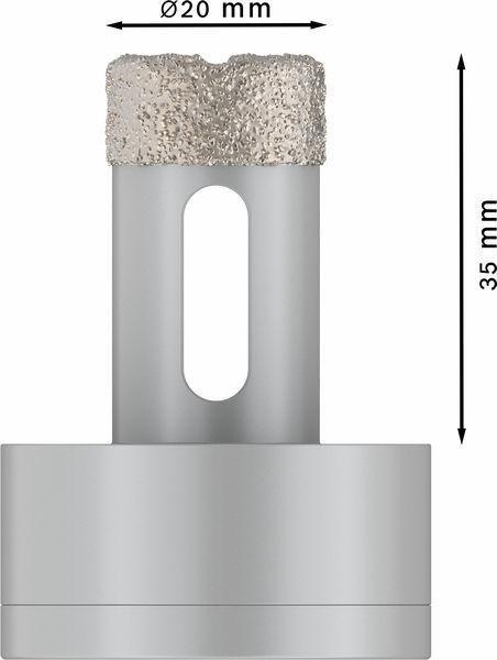 8000500152 - Detailbild3_Diamanttrockenbohrer PRO Ceramic dry Arbeits-L.35mm D.20mm X-LOCK BOSCH