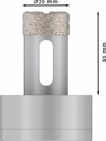 8000500152 - Detailbild3_Diamanttrockenbohrer PRO Ceramic dry Arbeits-L.35mm D.20mm X-LOCK BOSCH