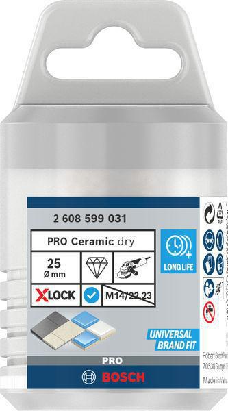 8000500154 - Detailbild3_Diamanttrockenbohrer PRO Ceramic dry Arbeits-L.35mm D.25mm X-LOCK BOSCH