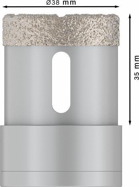 8000500159 - Detailbild5_Diamanttrockenbohrer PRO Ceramic dry Arbeits-L.35mm D.38mm X-LOCK BOSCH