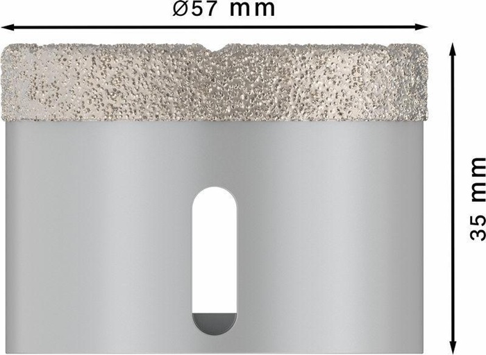 8000500164 - Detailbild3_Diamanttrockenbohrer PRO Ceramic dry Arbeits-L.35mm D.57mm X-LOCK BOSCH