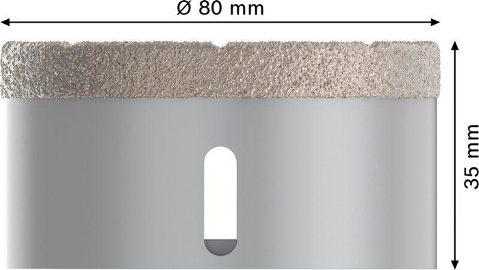 8000500171 - Detailbild4_Diamanttrockenbohrer PRO Ceramic dry Arbeits-L.35mm D.80mm X-LOCK BOSCH
