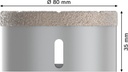 8000500171 - Detailbild4_Diamanttrockenbohrer PRO Ceramic dry Arbeits-L.35mm D.80mm X-LOCK BOSCH