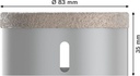 8000500172 - Detailbild4_Diamanttrockenbohrer PRO Ceramic dry Arbeits-L.35mm D.83mm X-LOCK BOSCH