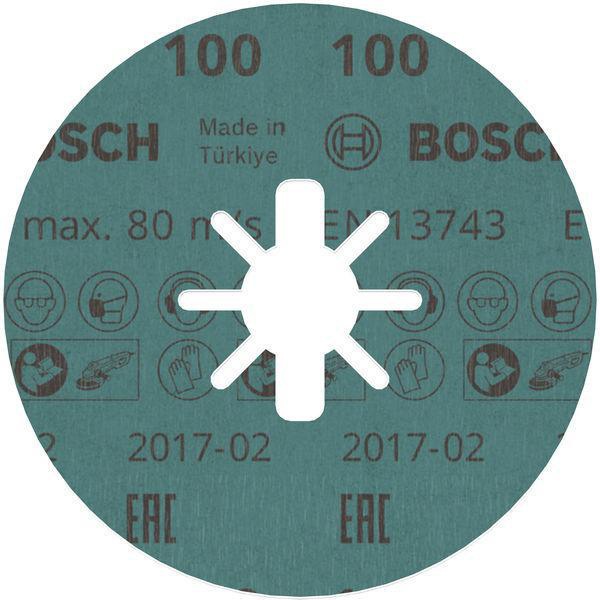 8000500198 - Detailbild4_Fiberscheibe PRO R780 D.115mm Körnung 100 Sternloch X-LOCK BOSCH