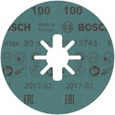 8000500198 - Detailbild4_Fiberscheibe PRO R780 D.115mm Körnung 100 Sternloch X-LOCK BOSCH