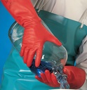 4000371491 - Detailbild_Chemiehandschuh AlphaTec Sol-Vex 37-900 Gr.10 rot EN 388,EN 374,ISO 9001