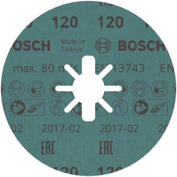 8000500205 - Detailbild5_Fiberscheibe PRO R780 D.125mm Körnung 120 Sternloch X-LOCK BOSCH