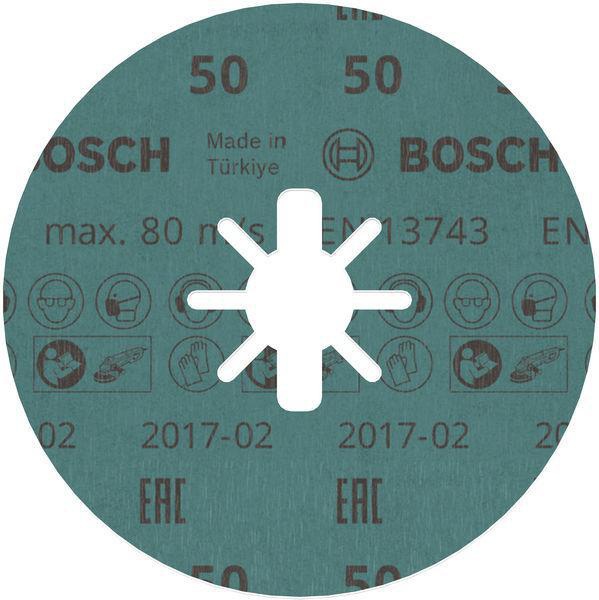8000500207 - Detailbild2_Fiberscheibe PRO R780 D.125mm Körnung 50 Sternloch X-LOCK BOSCH