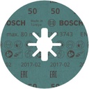 8000500207 - Detailbild2_Fiberscheibe PRO R780 D.125mm Körnung 50 Sternloch X-LOCK BOSCH