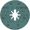 8000500209 - Detailbild2_Fiberscheibe PRO R780 D.125mm Körnung 80 Sternloch X-LOCK BOSCH