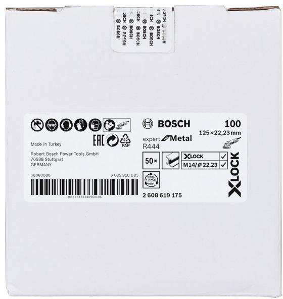 8000500216 - Detailbild5_Fiberschleifscheibe X-LOCK R444 Expert for Metal D.125mm Körnung 100 BOSCH