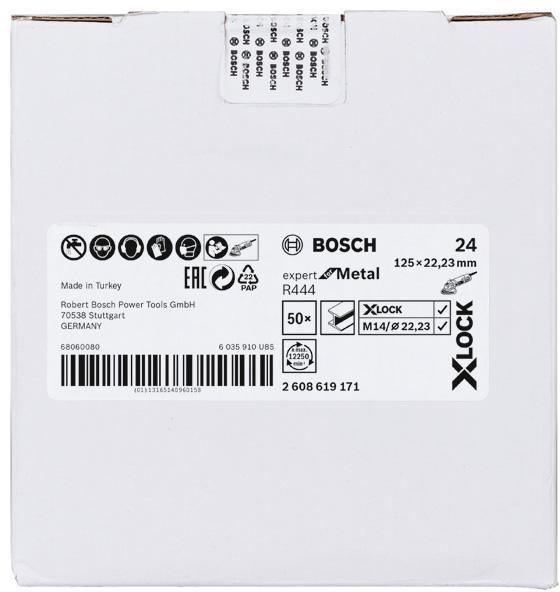 8000500218 - Detailbild3_Fiberschleifscheibe X-LOCK R444 Expert for Metal D.125mm Körnung 24 BOSCH