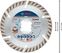 8000500402 - Detailbild5_Trennscheibe X-LOCK PRO Multi Material D.115mm Schnitt-B.2mm Segment-H.10mm
