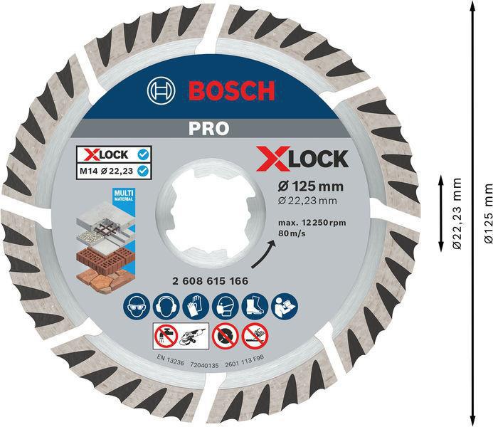 8000500403 - Detailbild5_Trennscheibe X-LOCK PRO Multi Material D.125mm Schnitt-B.2mm Segment-H.10mm