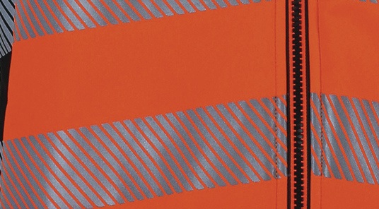 8000501464 - Detailbild_Warnschutz-Softshelljacke Prevent® Trendline Gr.XXL orange/schwarz