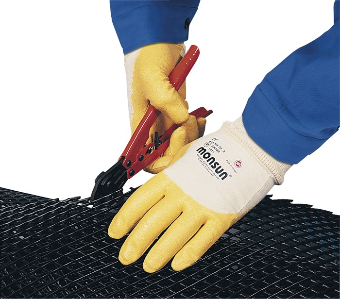 4000371783 - Detailbild_Handschuhe Monsun 105 Gr.10 curry BW-Trikot m.Nitril EN 388 PSA II HONEYWELL