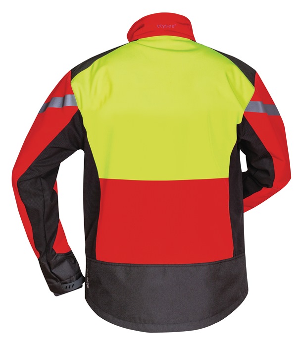 8000549943 - Detailbild2_Waldarbeiter-Softshelljacke ESCHE Gr.XXL rot/gelb/schwarz ELYSEE