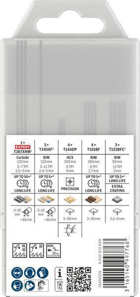 8000587158 - Detailbild2_Stichsägeblatt-Set JSB Multi-Material 15-tlg.Multi-Material BOSCH