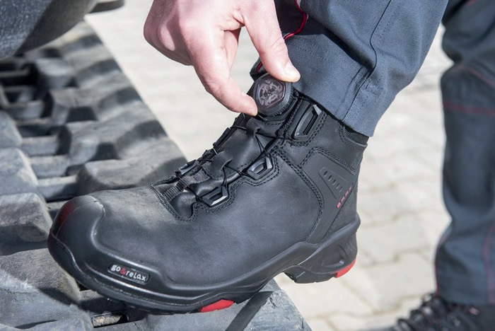 8000600322 - Detailbild_Sicherheitsstiefel Braxton Gr.46 W.11 schwarz/rot S3 HI HRO SRC Leder BAAK