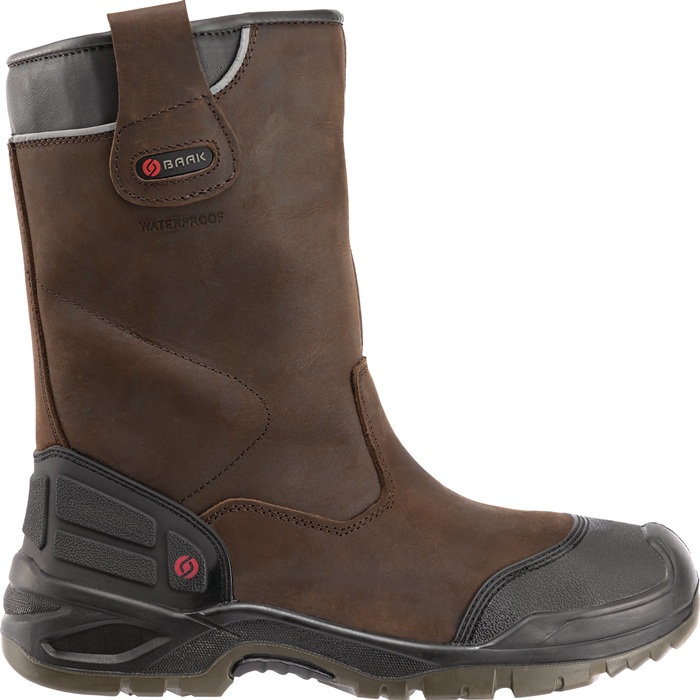 8000601082 - Detailbild_Sicherheitsschlupfstiefel Hercules Gr.42 W.11 braun S3 SRC WR ESD Leder BAAK