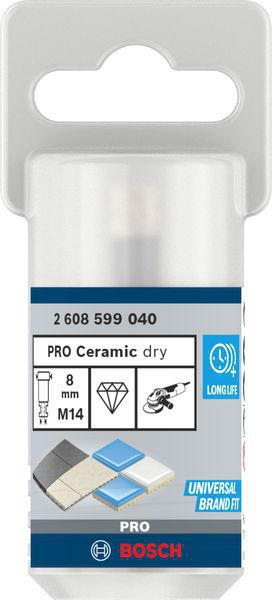 8000602844 - Detailbild5_Diamanttrockenbohrer PRO Ceramic dry Arbeits-L.30mm D.8mm BOSCH