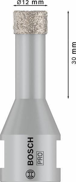 8000602846 - Detailbild5_Diamanttrockenbohrer PRO Ceramic dry Arbeits-L.30mm D.12mm BOSCH