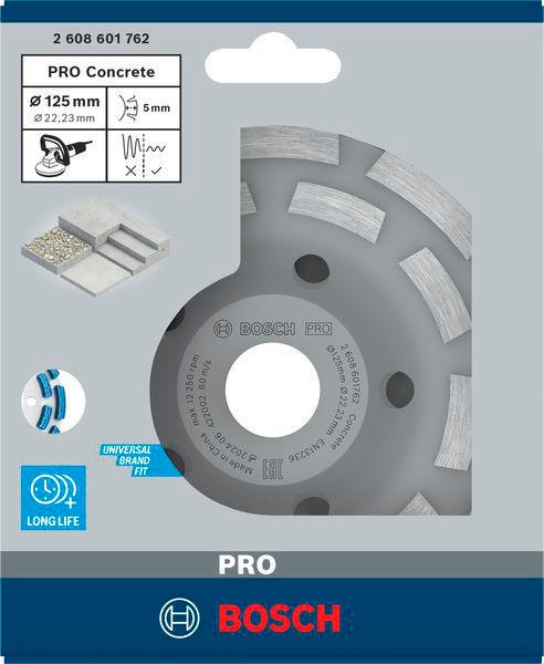 8000602849 - Detailbild3_Diamanttopfscheibe PRO Concrete 125mm Beton 22,23mm BOSCH