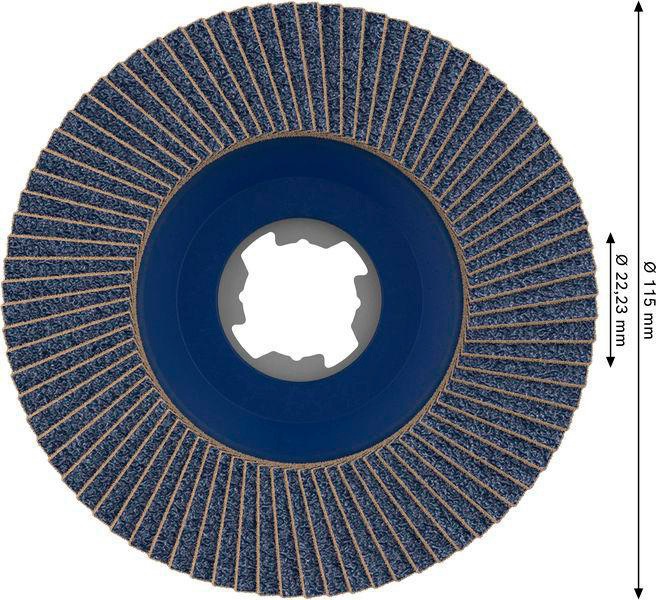 8000602862 - Detailbild5_Fächerschleifscheibe PRO X571 D.115mm K60 gewinkelt X-LOCK BOSCH