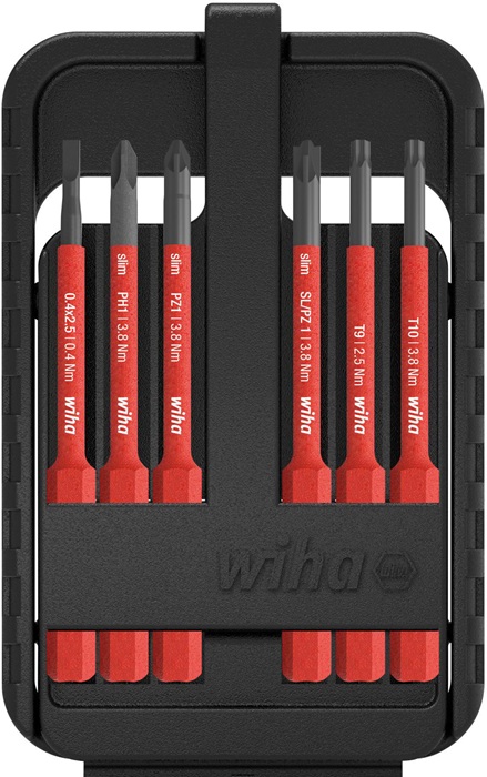 8000636366 - Detailbild_Wechselklingensatz slimBit electric 6-tlg.Schlitz/PH/PZD/(+/- SL/PZD)Torx® WIHA