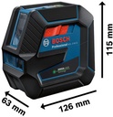8000739992 - Detailbild2_Kombilaser GCL 2-50 G Arbeitsbereich 15m IP64 Laserkl.2 m.Batterien/Baustativ